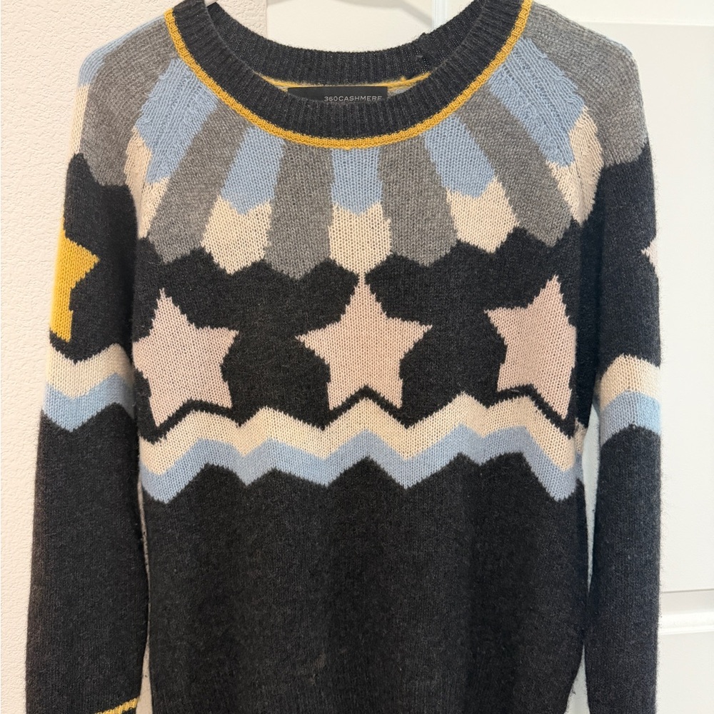 360 Cashmere Inga Star Sweater size S